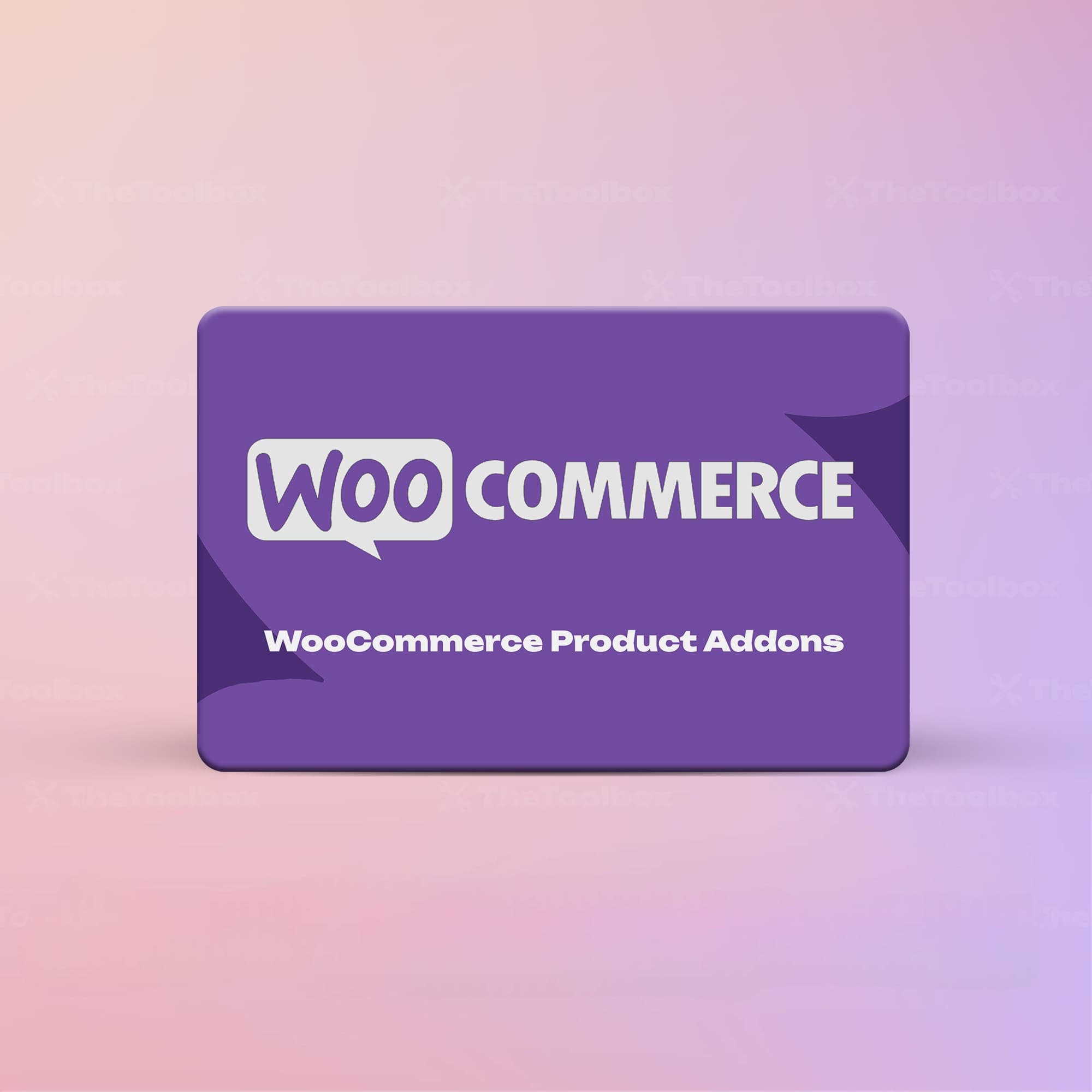 WooCommerce Product Addons WooCommerce Product Addons