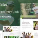 18Holes – Golf & Country Club Website Elementor Template