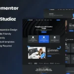 3dstudioz – 3D Design & Animation Studio Elementor Template