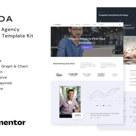 AIDA – Marketing Agency Elementor Template