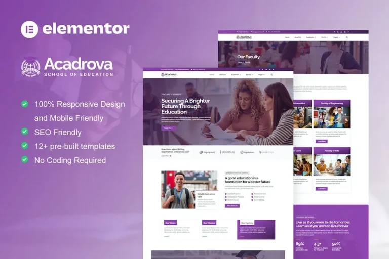 Acadrova – University & School Education Elementor Pro Template-min Acadrova – University & School Education Elementor Pro Template
