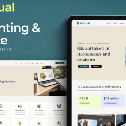 Accrual – Accounting & Finance Elementor Template