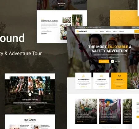 AdBound – Outbound Activity & Adventure Tour Elementor Template