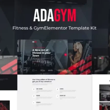 Adagym – Fitness & Gym Elementor Template