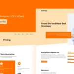 Adama – Personal Portfolio & Resume Elementor Template