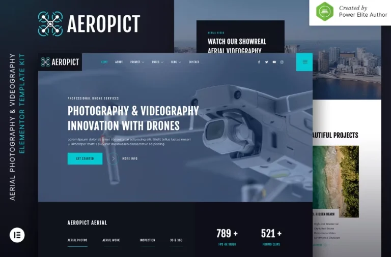 Aeropict – Drone Aerial Photography & Videography Elementor Template Aeropict – Drone Aerial Photography & Videography Elementor Template