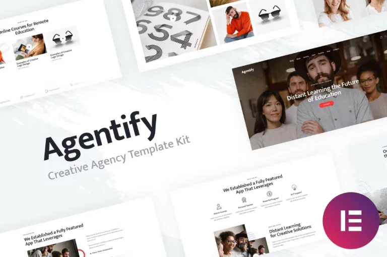 Agentify | Personal Portfolio for Creatives Elementor Template Agentify | Personal Portfolio for Creatives Elementor Template - Imagen 1