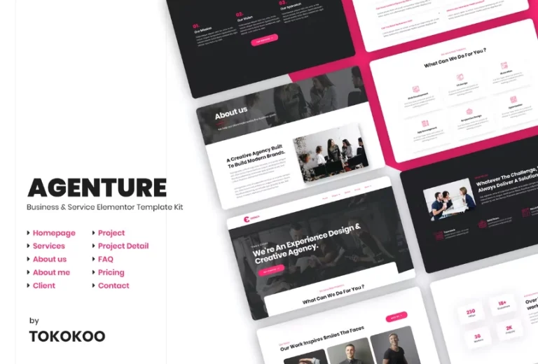 Agenture | Digital Agency & Startup Elementor Template Agenture | Digital Agency & Startup Elementor Template - Imagen 1
