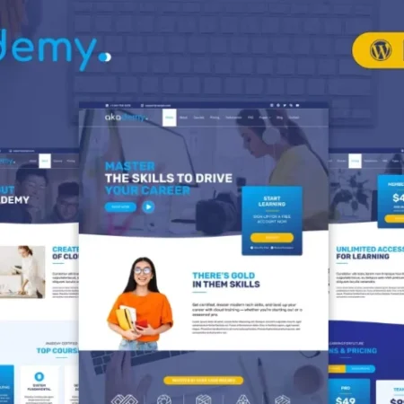 Akademy – Online Courses Elementor Template