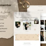 Alycia & Jevan – Wedding Invitation & RSVP Elementor Template