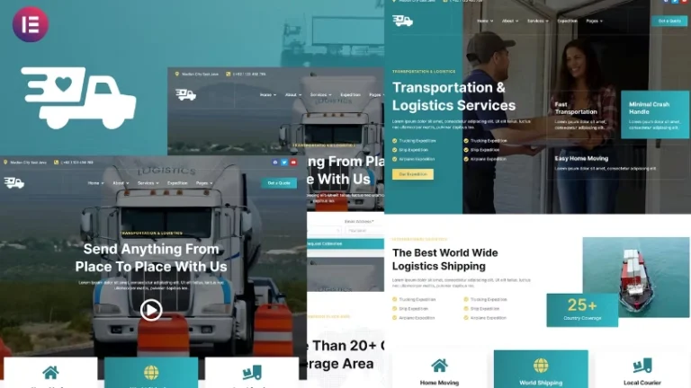 Antar – Transportation & Logistics Elementor Template Antar – Transportation & Logistics Elementor Template - Imagen 1