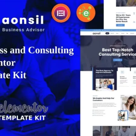 Aonsil – Business & Consulting Elementor Template