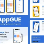AppGUE – Mobile App Showcase Elementor Pro Template