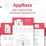 AppRaxx – App Landing Page Elementor Template