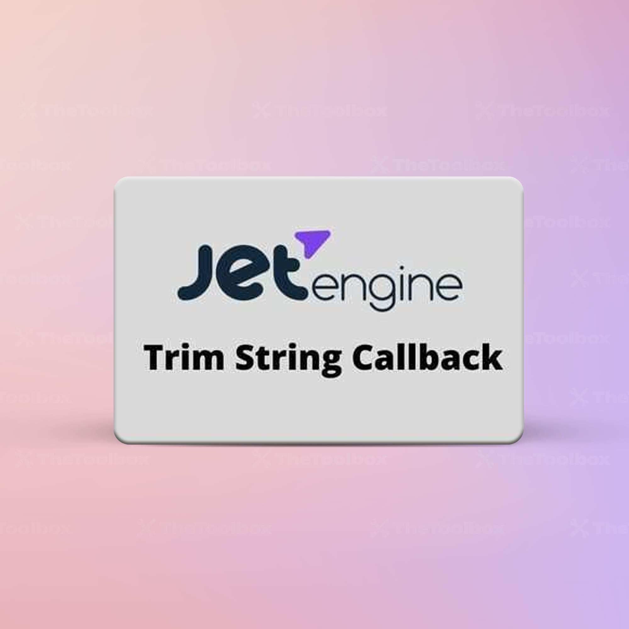 Jet Stop String JetEngine Trim string callback - The Toolbox GPL Club