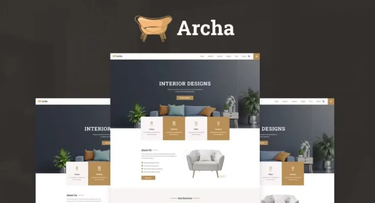 Archa – Interior Design & Architecture Elementor Template Archa – Interior Design & Architecture Elementor Template - Imagen 1