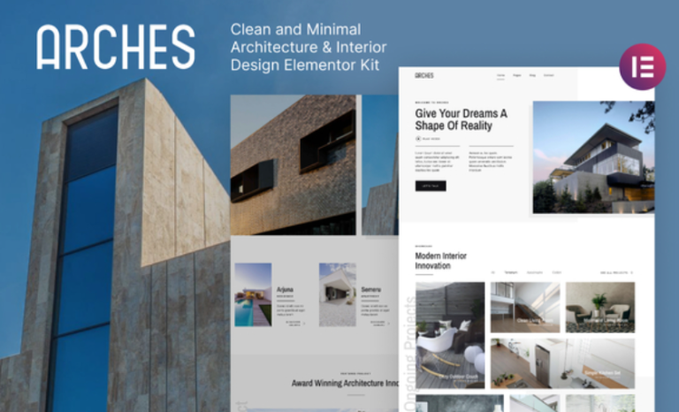 Arches – Minimal Architecture & Interior Design Elementor Template Arches – Minimal Architecture & Interior Design Elementor Template - Imagen 1