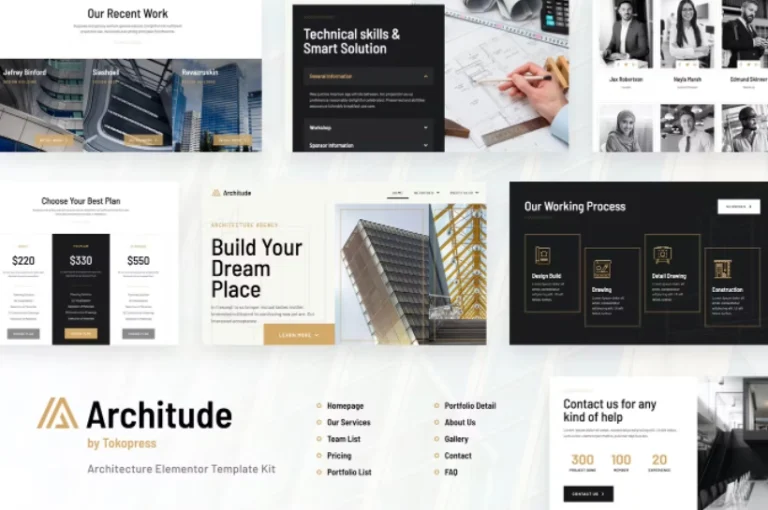 Architude | Architecture Agency & Interior Design Elementor Template Architude | Architecture Agency & Interior Design Elementor Template - Imagen 1