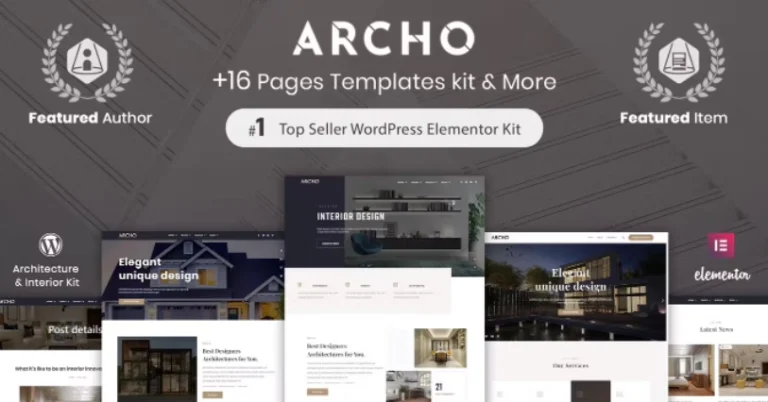 Archo – Architecture & Interior Elementor Template Archo – Architecture & Interior Elementor Template