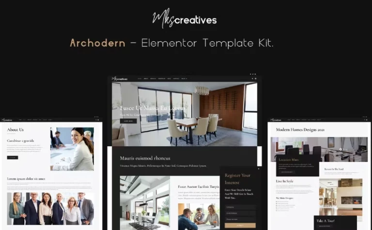 Archodern – Interior & Architecture Elementor Template Archodern – Interior & Architecture Elementor Template - Imagen 1