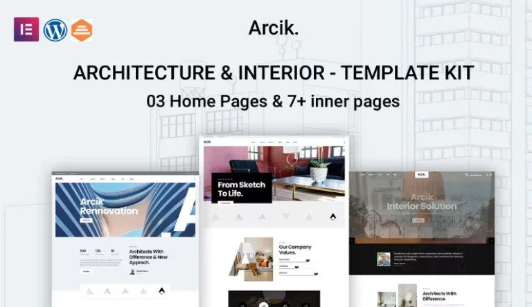 Arcik – Architecture & Interior Elementor Template Arcik – Architecture & Interior Elementor Template - Imagen 1