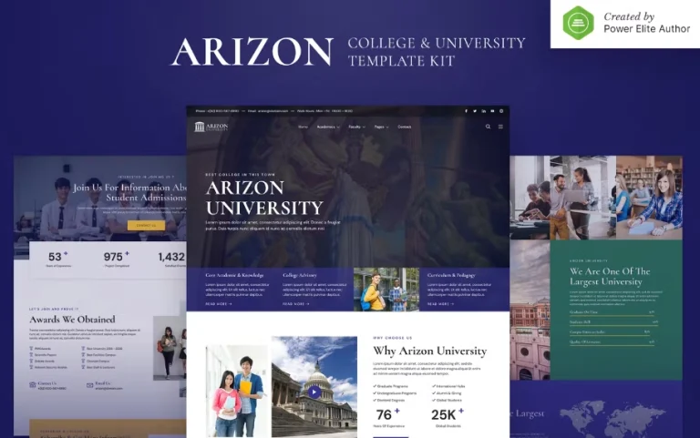 Arizon – College & University Elementor Template Arizon – College & University Elementor Template - Imagen 1