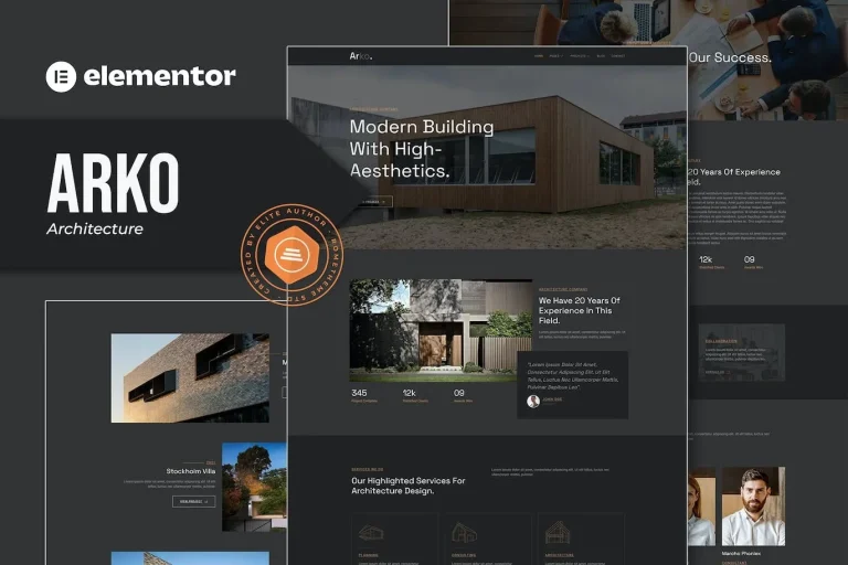 Arko – Architecture Elementor Template Arko – Architecture Elementor Template - Imagen 1