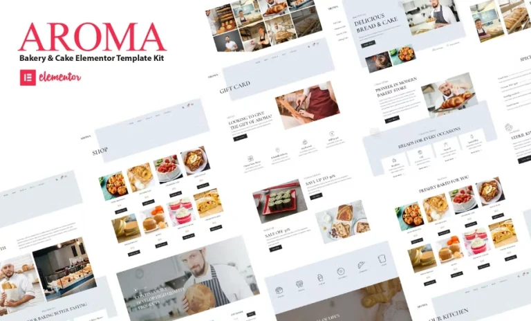Aroma – Bakery & Cake Elementor Template Aroma – Bakery & Cake Elementor Template - Imagen 1