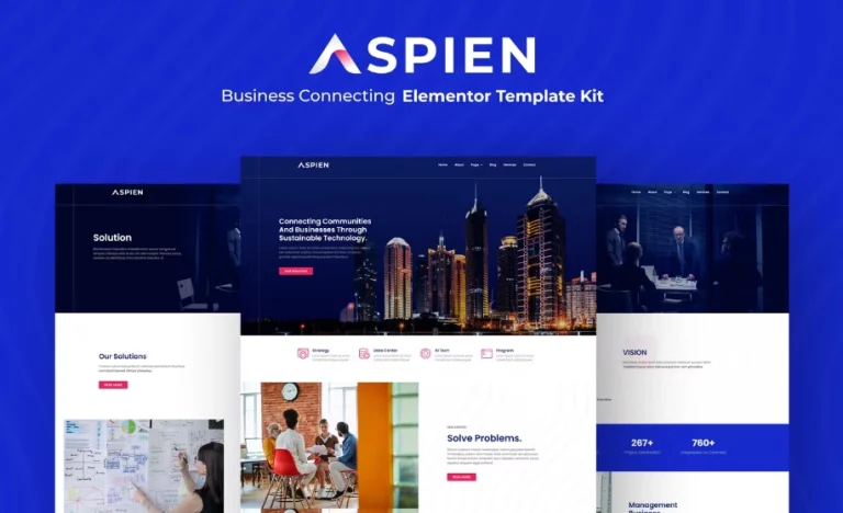 Aspien – BusiAspien – Business Connecting Elementor Templateness Connecting Elementor Template Aspien – Business Connecting Elementor Template