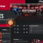 Astones – American Football Team & Sports Elementor Template