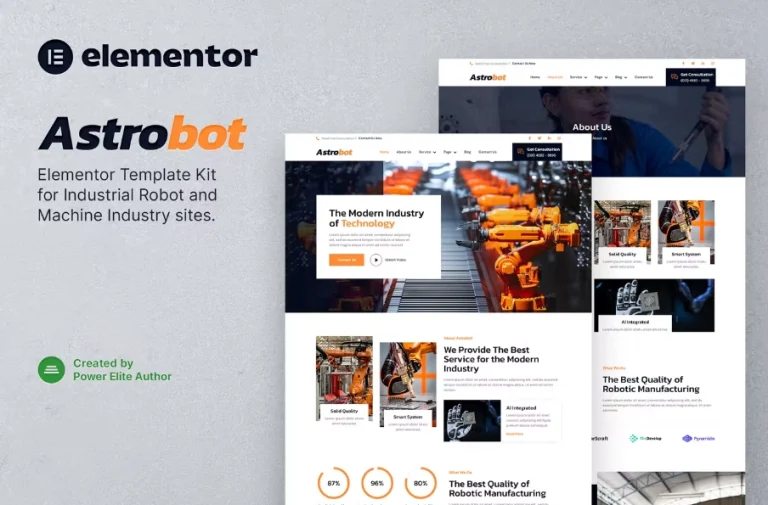 Astrobot – Industrial Robot & Machine Industry Elementor Template Astrobot – Industrial Robot & Machine Industry Elementor Template - Imagen 1