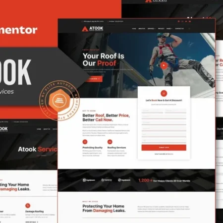 Atook – Roofing Services Elementor Template