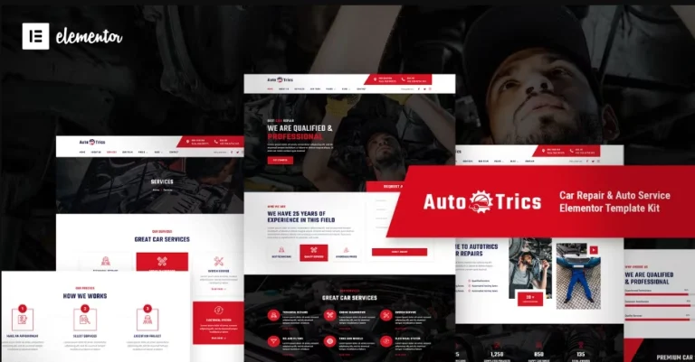 AutoTrics – Car Repair & Auto Service Elementor Template AutoTrics – Car Repair & Auto Service Elementor Template - Imagen 1