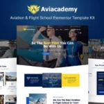 Aviacademy – Aviation & Flight School Elementor Template