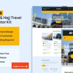 Azwa Umrah & Hajj Tour Travel Elementor Template