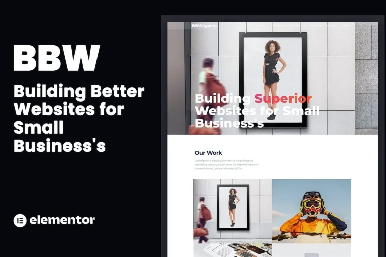 BBW – Web Design Agency Elementor Template BBW – Web Design Agency Elementor Template - Imagen 1