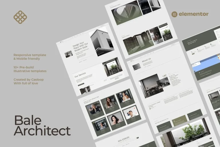 Bale – Architect Elementor Template Bale – Architect Elementor Template - Imagen 1