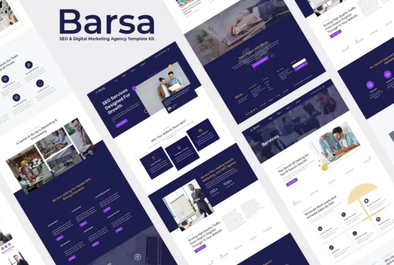 Barsa – SEO & Digital Marketing Agency Template Barsa – SEO & Digital Marketing Agency Template - Imagen 1