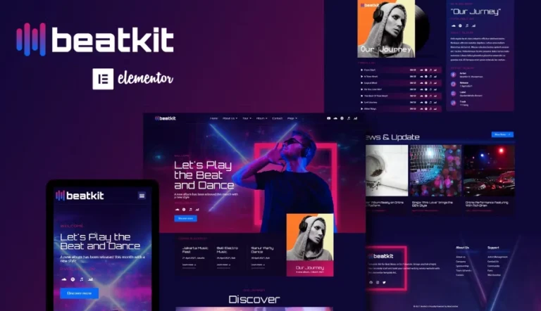 Beat – Music Events Elementor Template Kit Beat – Music Events Elementor Template Kit - Imagen 1