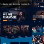 Bigesport – Esport & Gaming Team Elementor Template