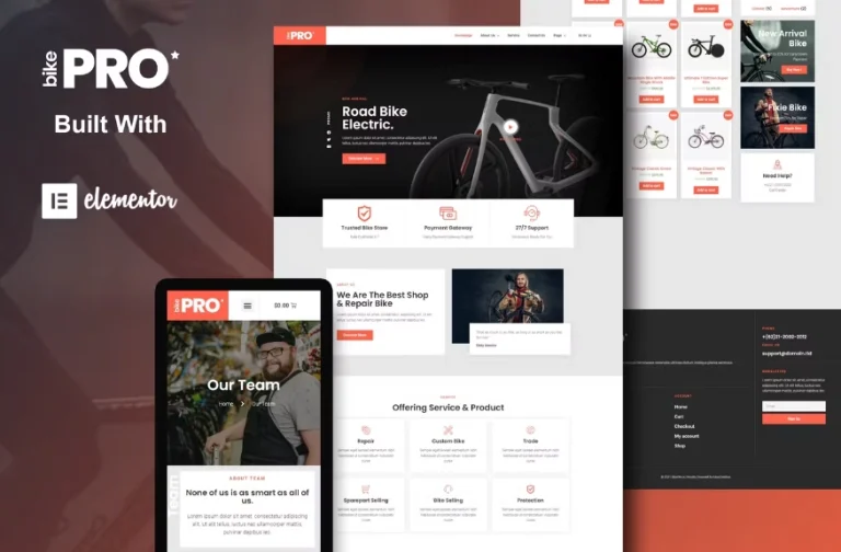 BikePro – WooCommerce Elementor Template BikePro – WooCommerce Elementor Template - Imagen 1