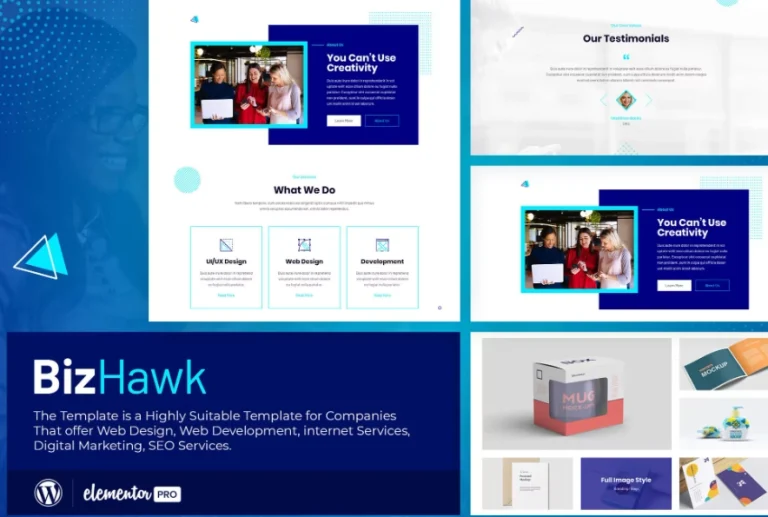 BizHawk – Corporate Agency Elementor Template BizHawk – Corporate Agency Elementor Template - Imagen 1