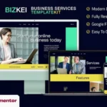 Bizkei | Business & Services Elementor Template