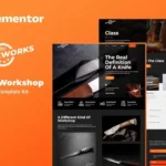 Bladeworks – Knife Workshop Elementor Template
