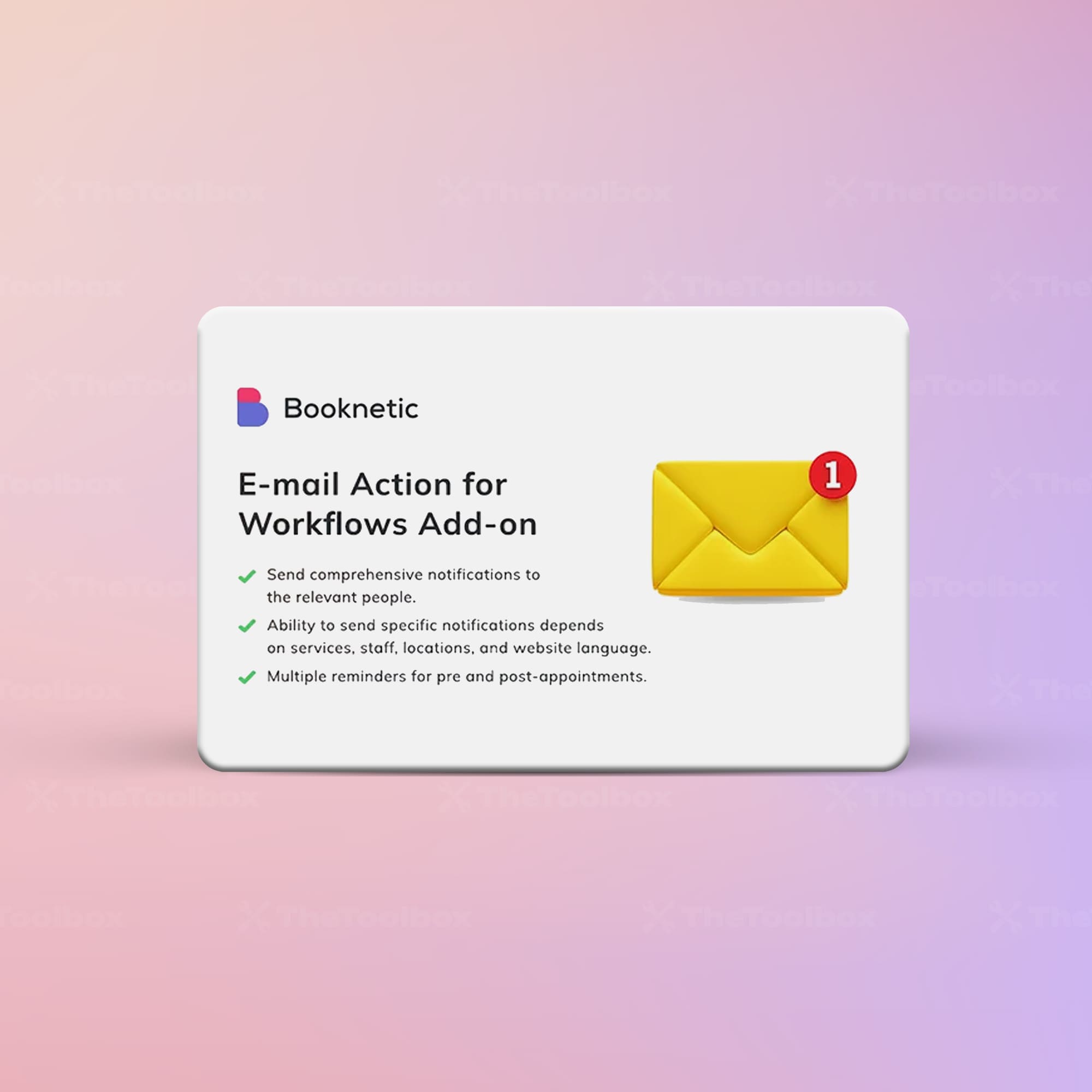 Booknetic Email Action Addon-min Booknetic Email Action Addon - Imagen 1