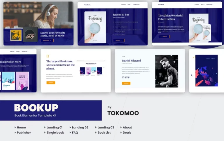 Bookup | Book Store Elementor Template Bookup | Book Store Elementor Template - Imagen 1