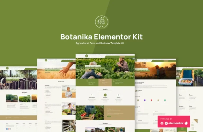 Botanika Agricultural Farm & Business Elementor Template Botanika Agricultural Farm & Business Elementor Template - Imagen 1