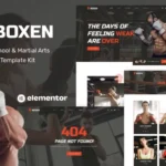 Boxen – Boxing School & Martial Arts Elementor Template