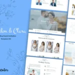 Brandon & Clara – Wedding Event Invitation Elementor Template