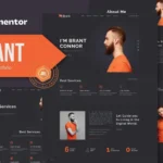 Brant – Creative Portfolio & Agency Elementor Template